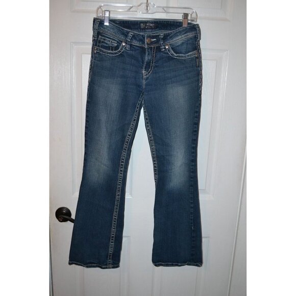 Silver Suki Bootcut Jeans - Size W28/32 - Picture 1 of 5